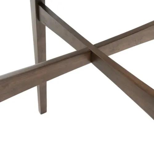 Mid-Century Modern Round Wooden Bar Table – 42" High Bar Table with Tapered Legs by HouseOfZazla