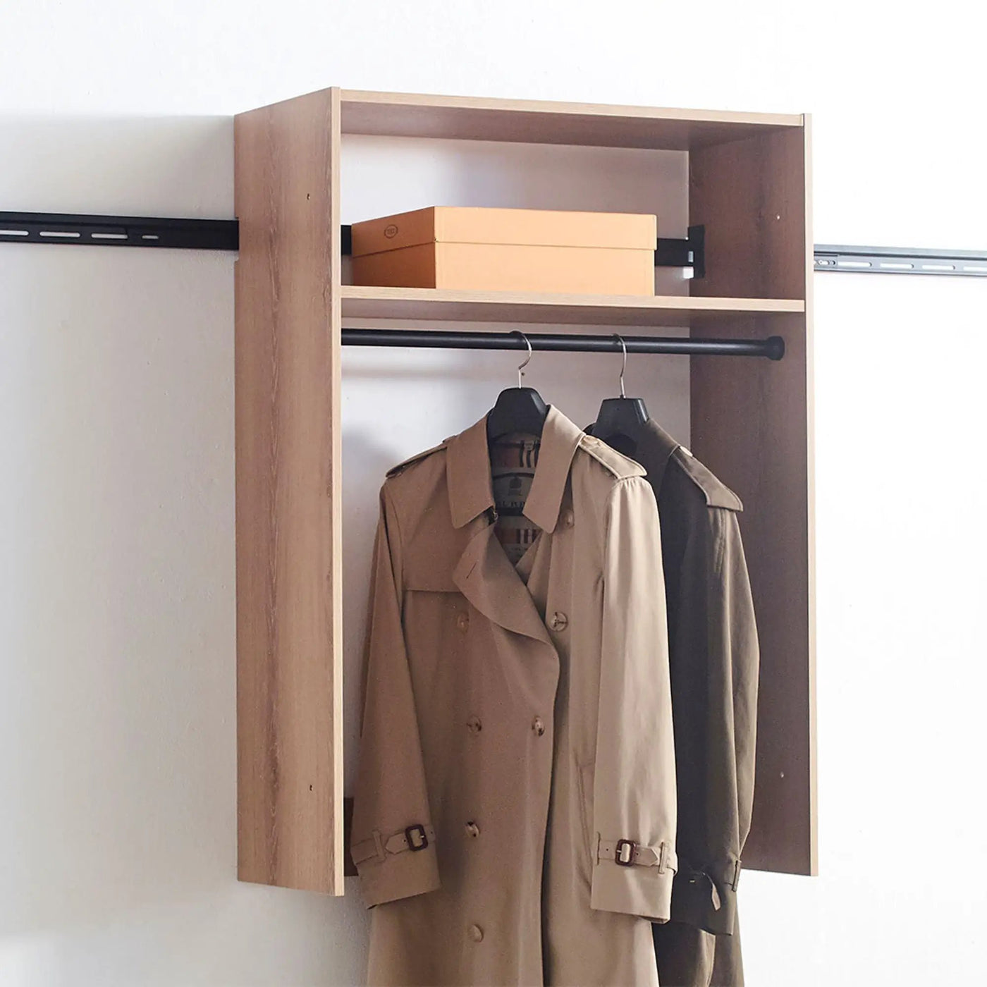 Devi - Wall Mounted Wood Closet System & Modular Units by HouseOfZazla