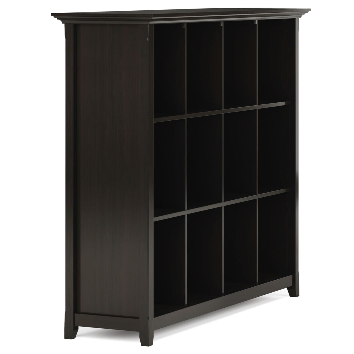 Amherst Cube Storage Bookcase with Large Cubbies - Dark Brown, Dark Gray, or White, photo 30 of 33