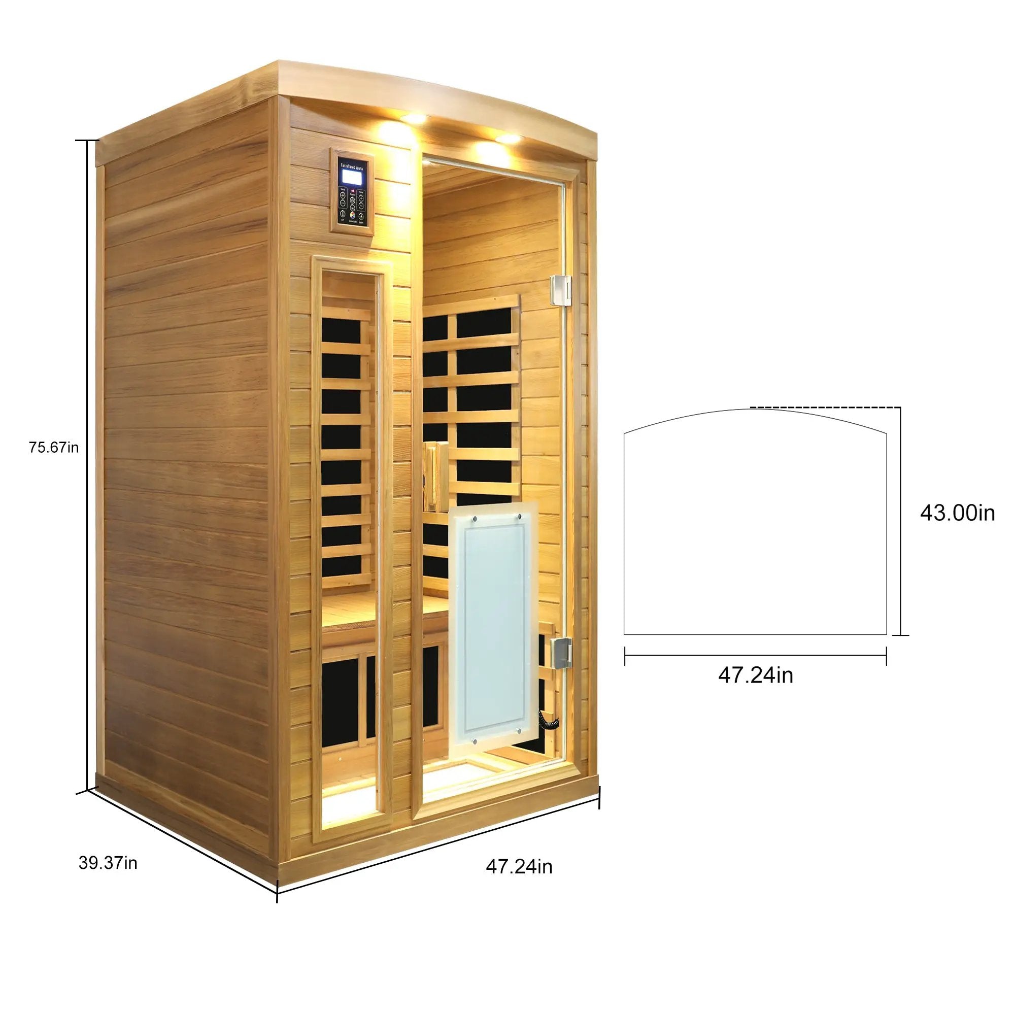 Low EMF Two Person Far Infrared Sauna by HouseOfZazla
