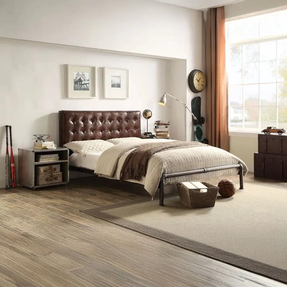 Brancaster - Nightstand With USB - Aluminum by Unique Piece Furniture