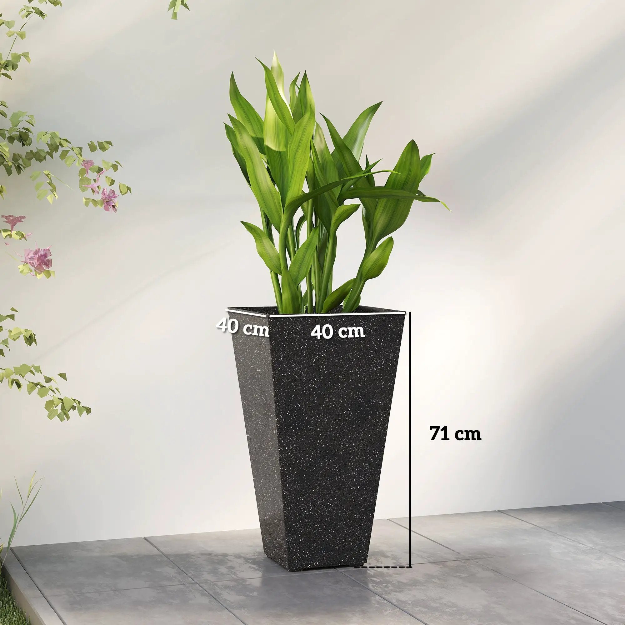Outsunny 28" Tall Planters, Set of 3 by HouseOfZazla
