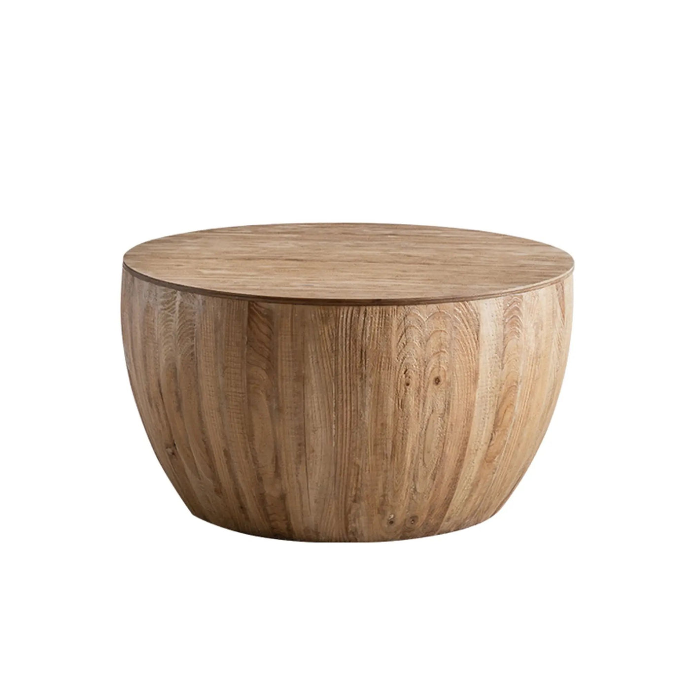 Vintage Style Barrel Coffee Table With Storage by HouseOfZazla