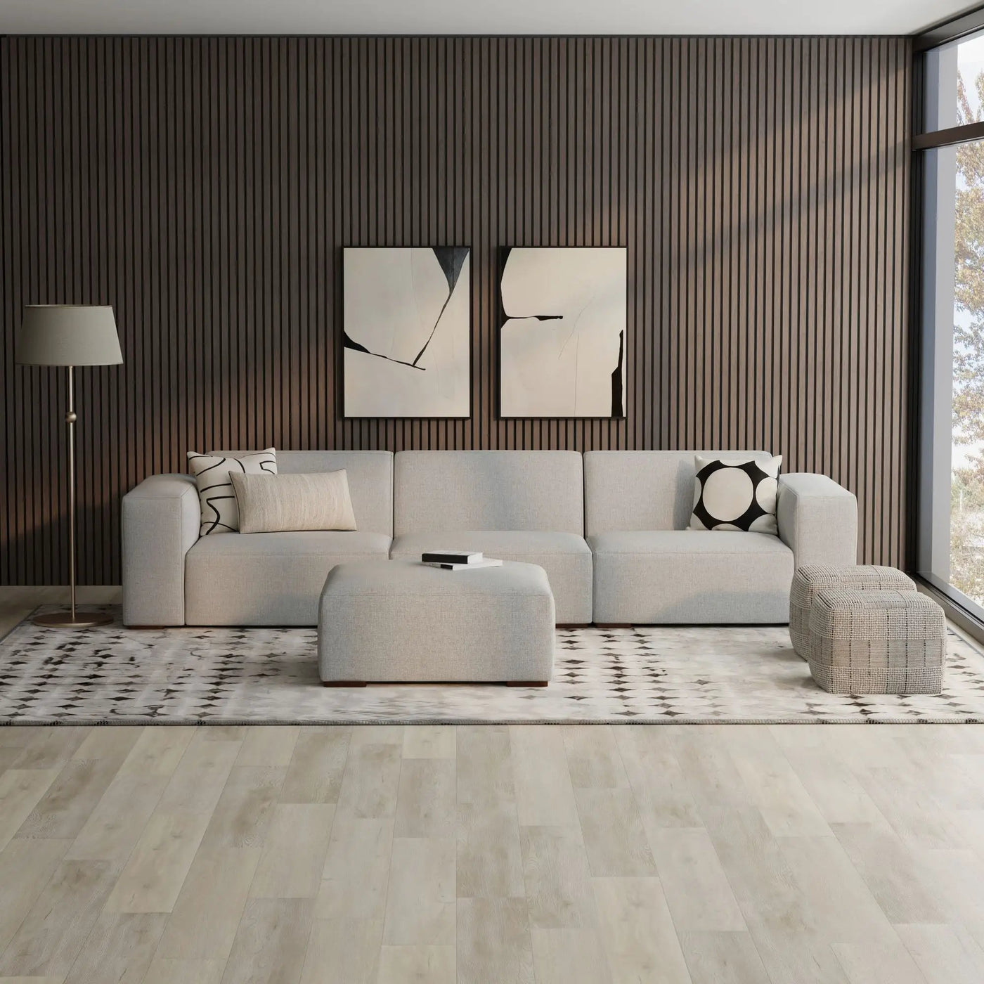 Rex - Handcrafted Sectional Sofa And Ottoman by HouseOfZazla