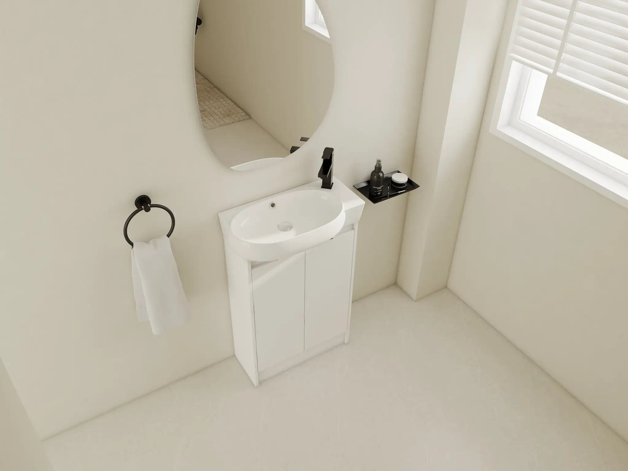 23" Freestanding Bathroom Vanity with Sink, Soft Close Doors by HouseOfZazla