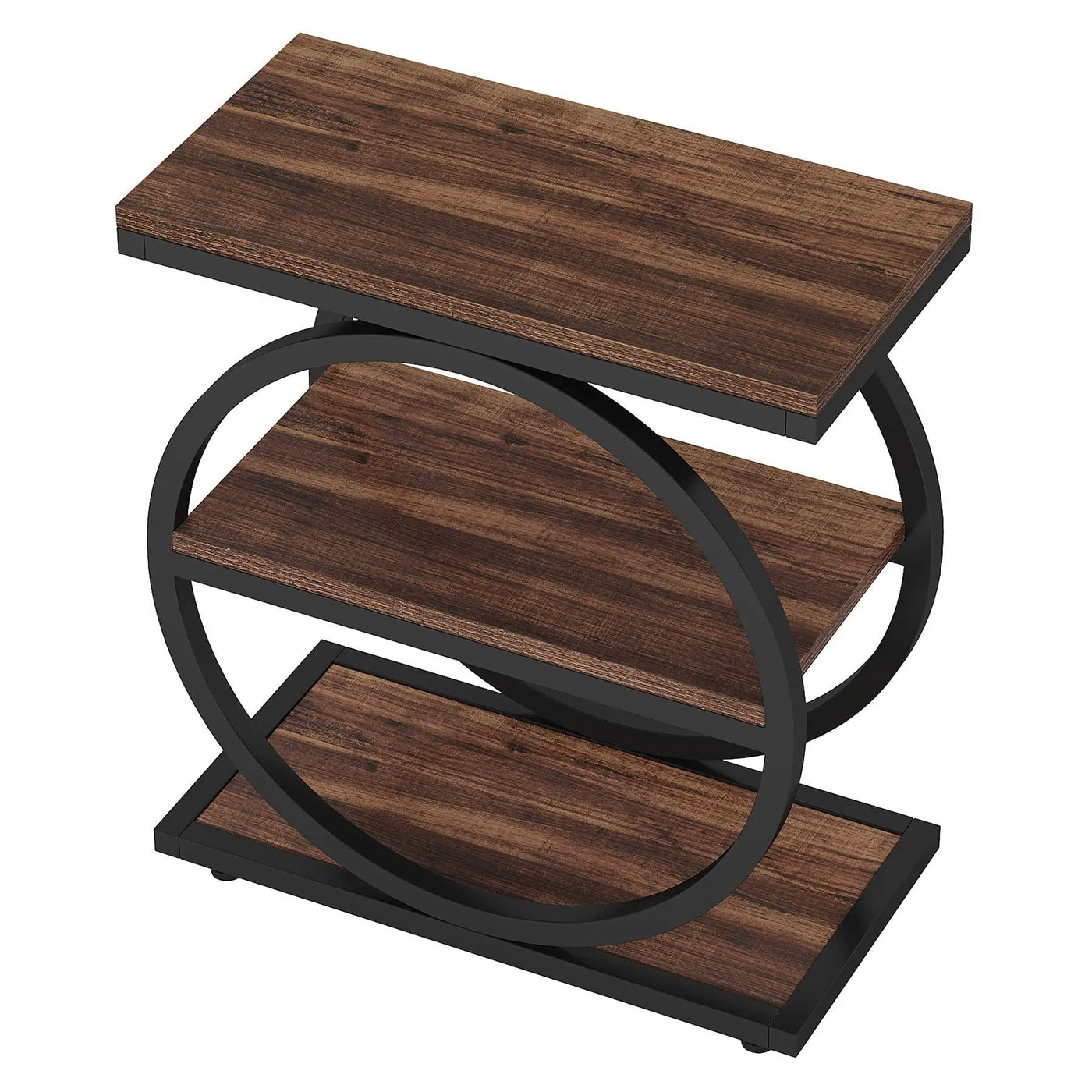 Industrial Narrow End Table With 3 Shelves by HouseOfZazla