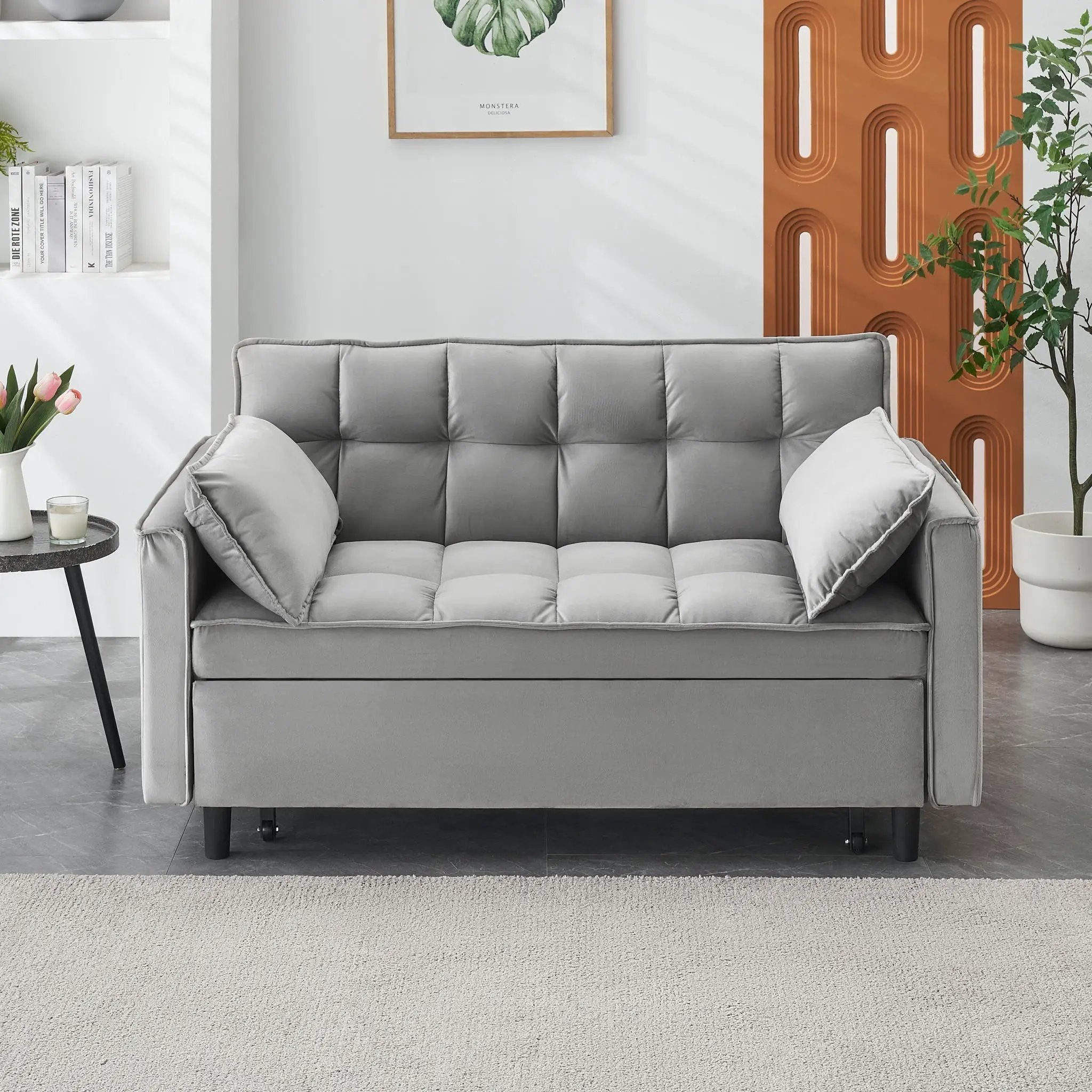 Sofa Bed With Pockets, 3 In 1 Convertible For Living Room by HouseOfZazla