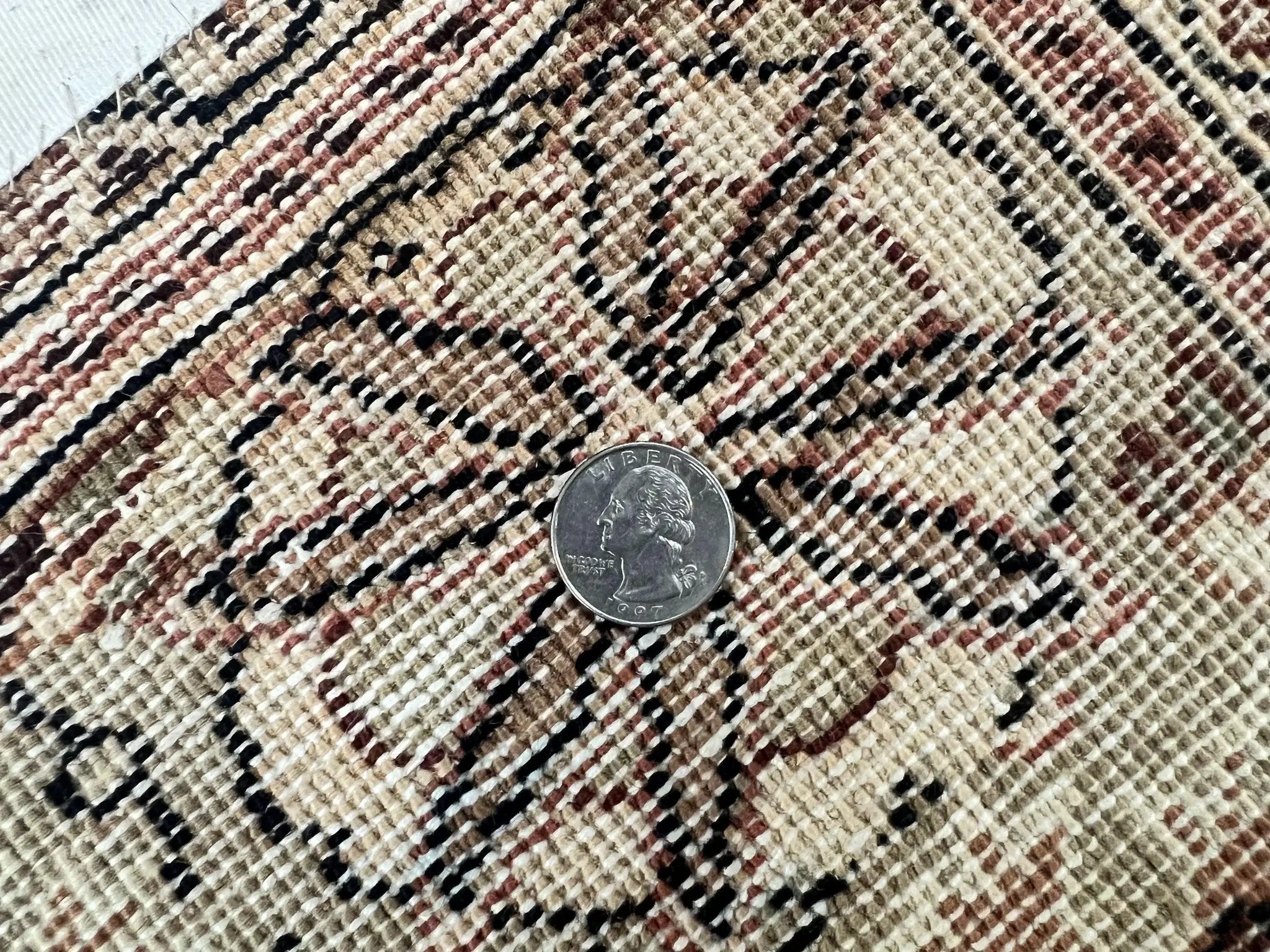 Turkish Sivas Rug 9x12, Handmade Vintage Wool Carpet, Cream Ivory by Jewel Rugs
