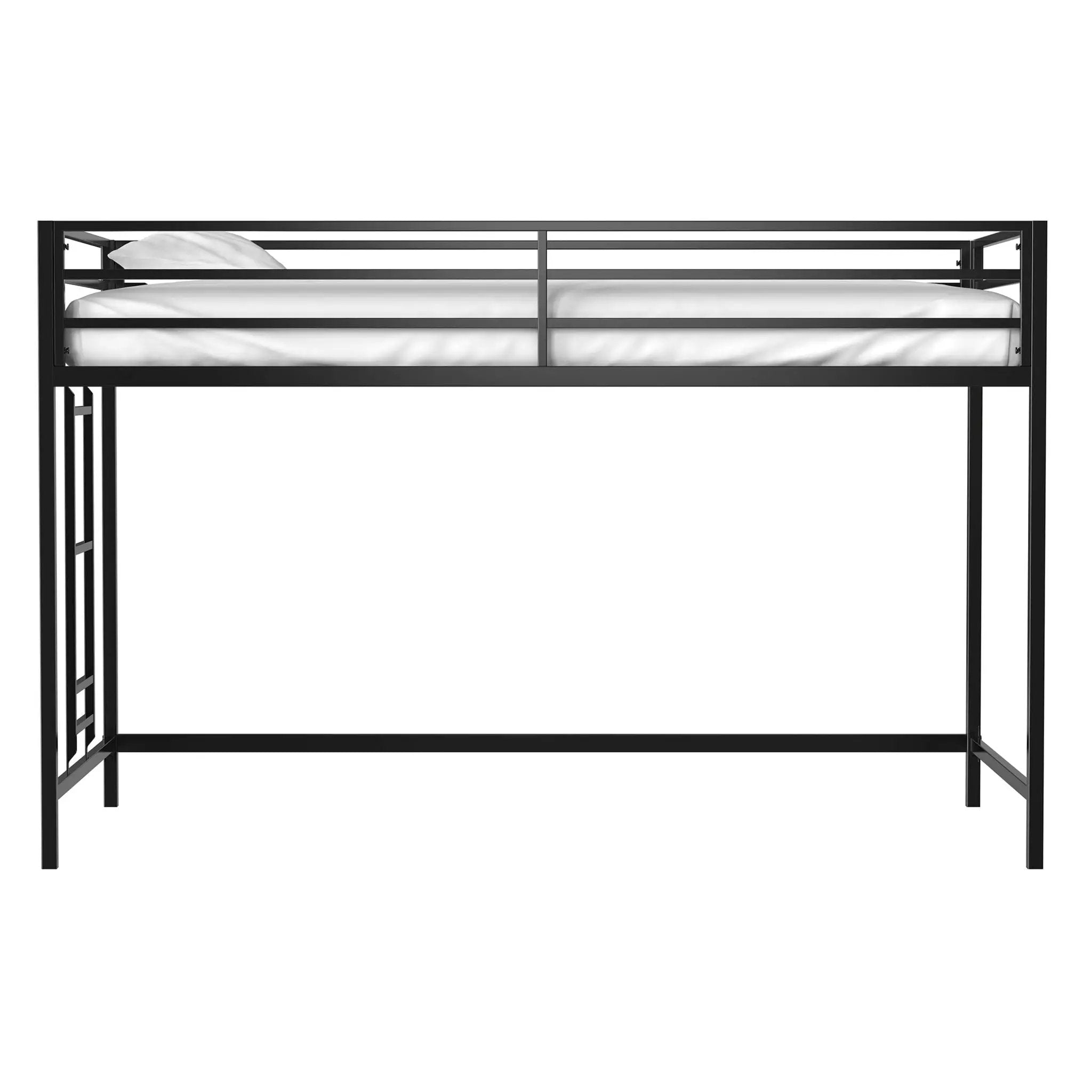 Adam - Twin Loft Bunk - Black by HouseOfZazla