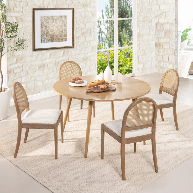 Panama - Curved Cane Side Dining Chair (Set of 2) by Unique Piece Furniture