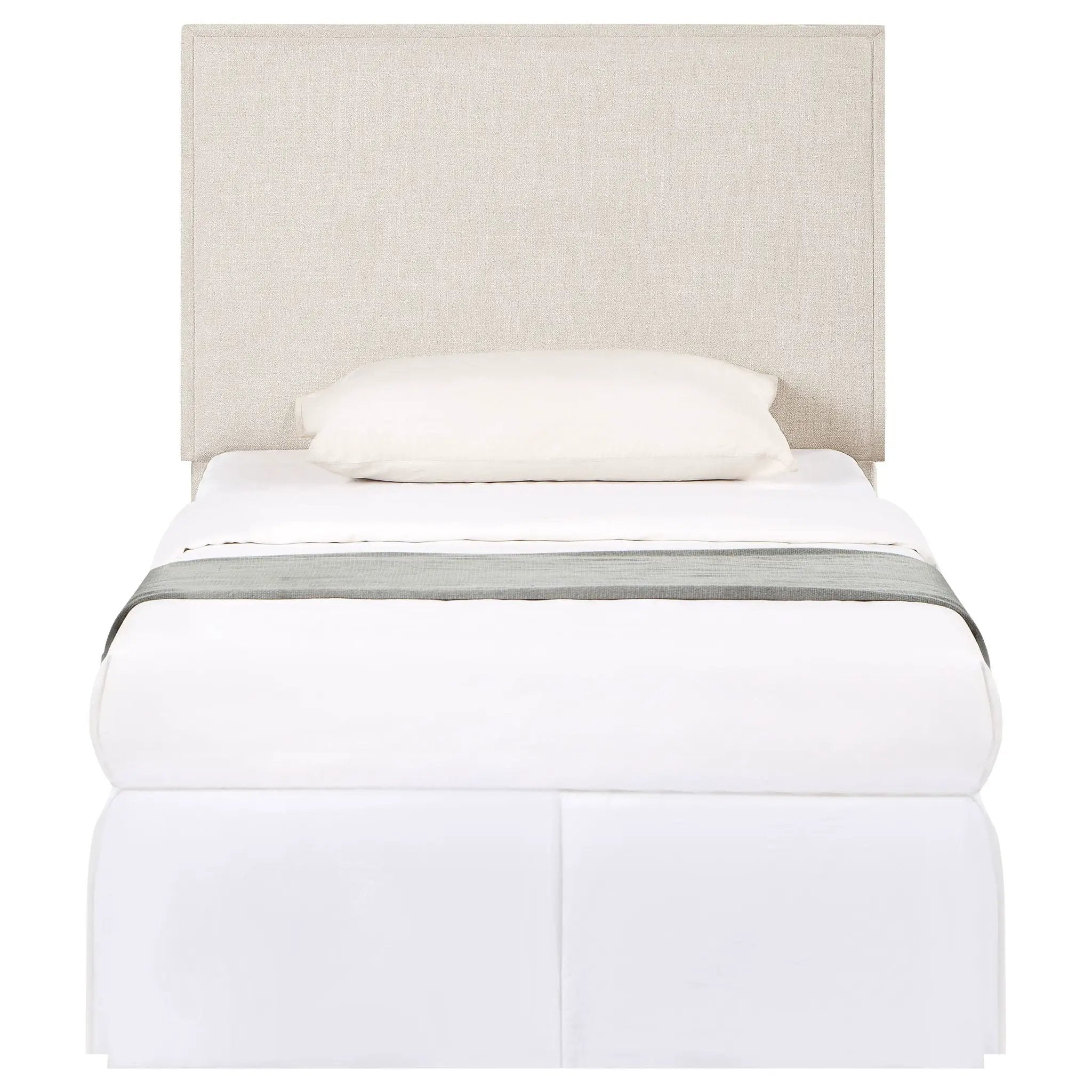 Izzy Upholstered Twin Panel Headboard Sand by Unique Piece Furniture