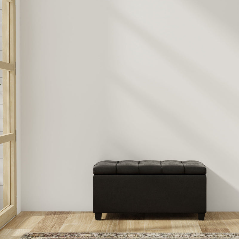 Sienna - Transitional Storage Ottoman Bench by HouseOfZazla