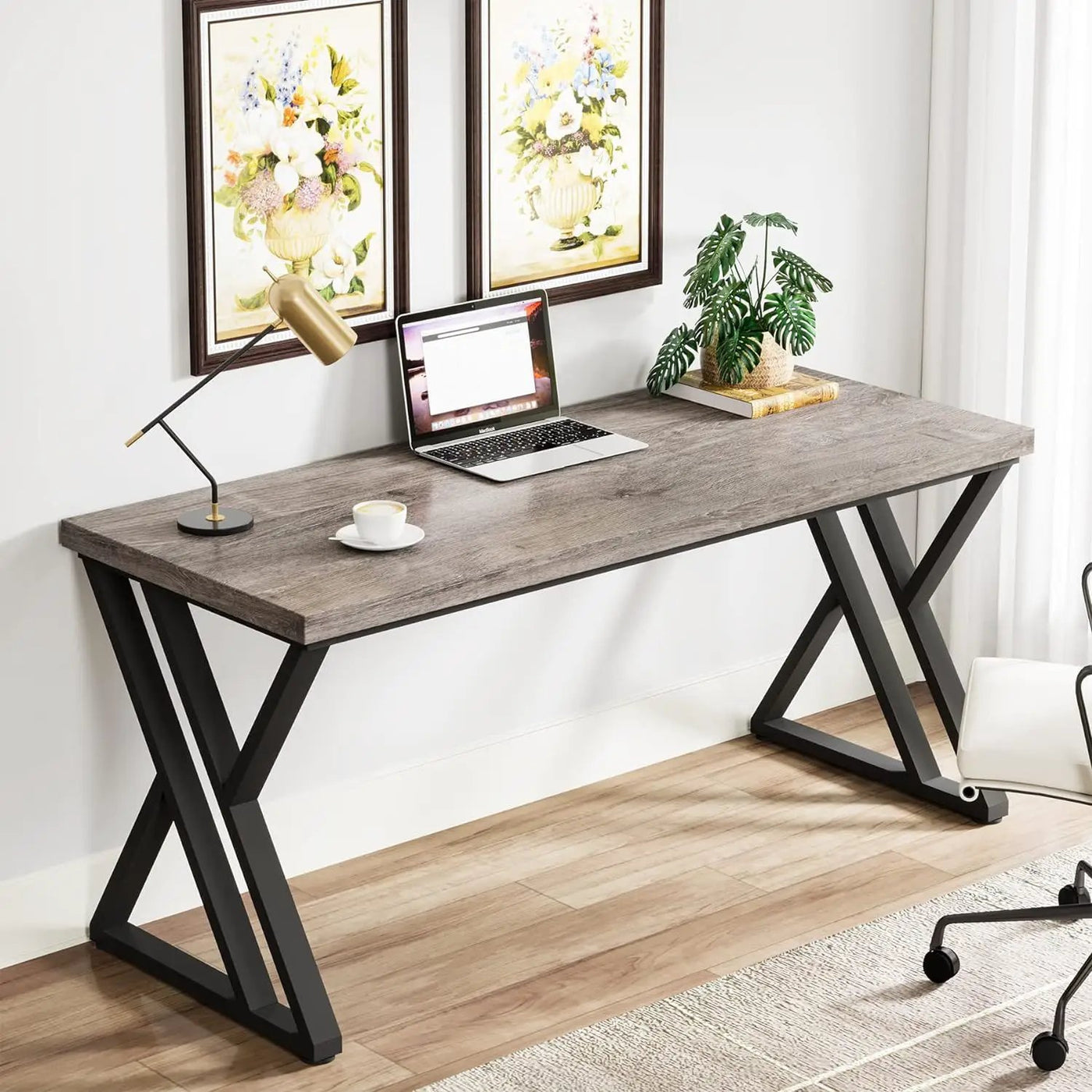 Writing Desk With Z-Shaped Legs by HouseOfZazla