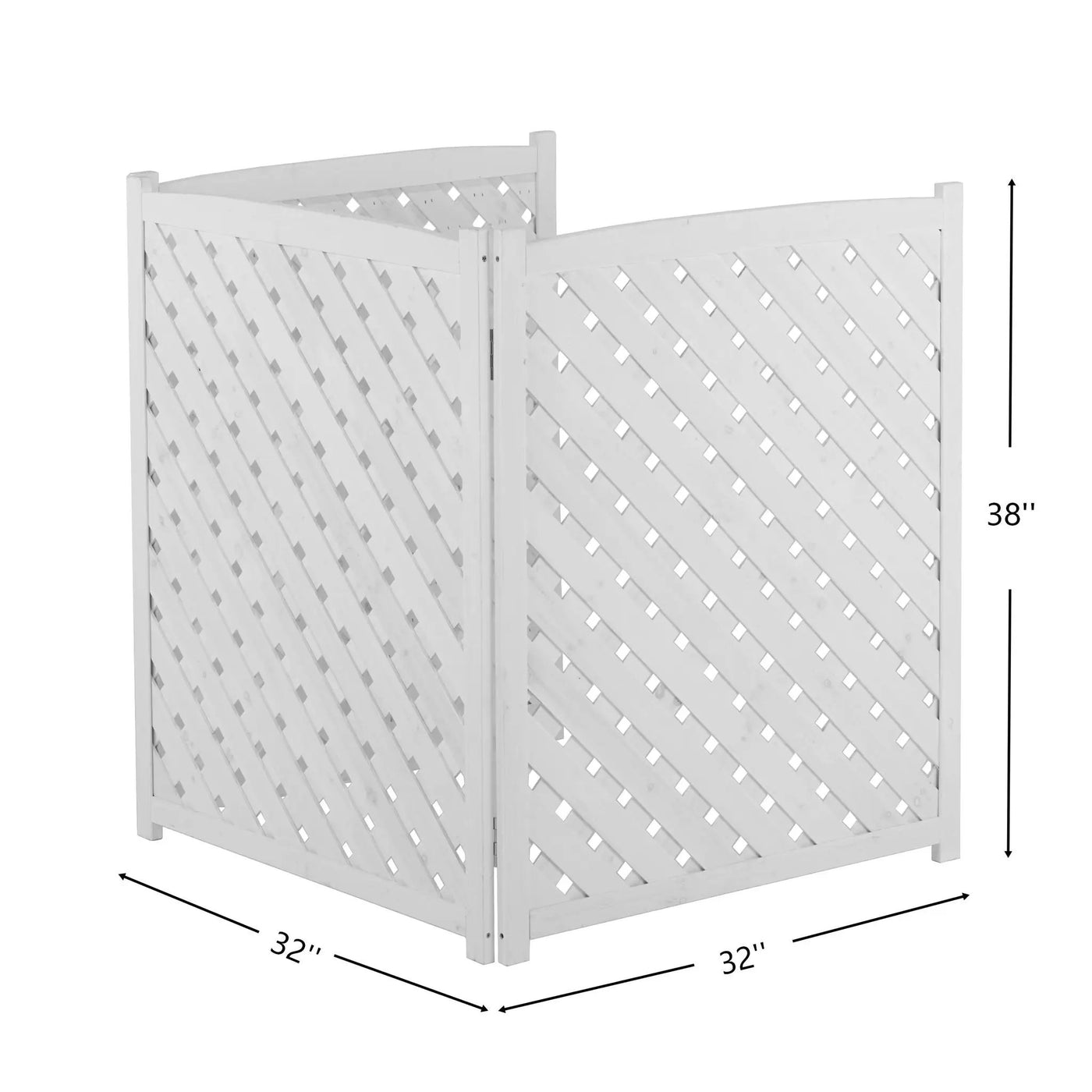 Outdoor 3 Panel Air Conditioner Fence Screen by HouseOfZazla