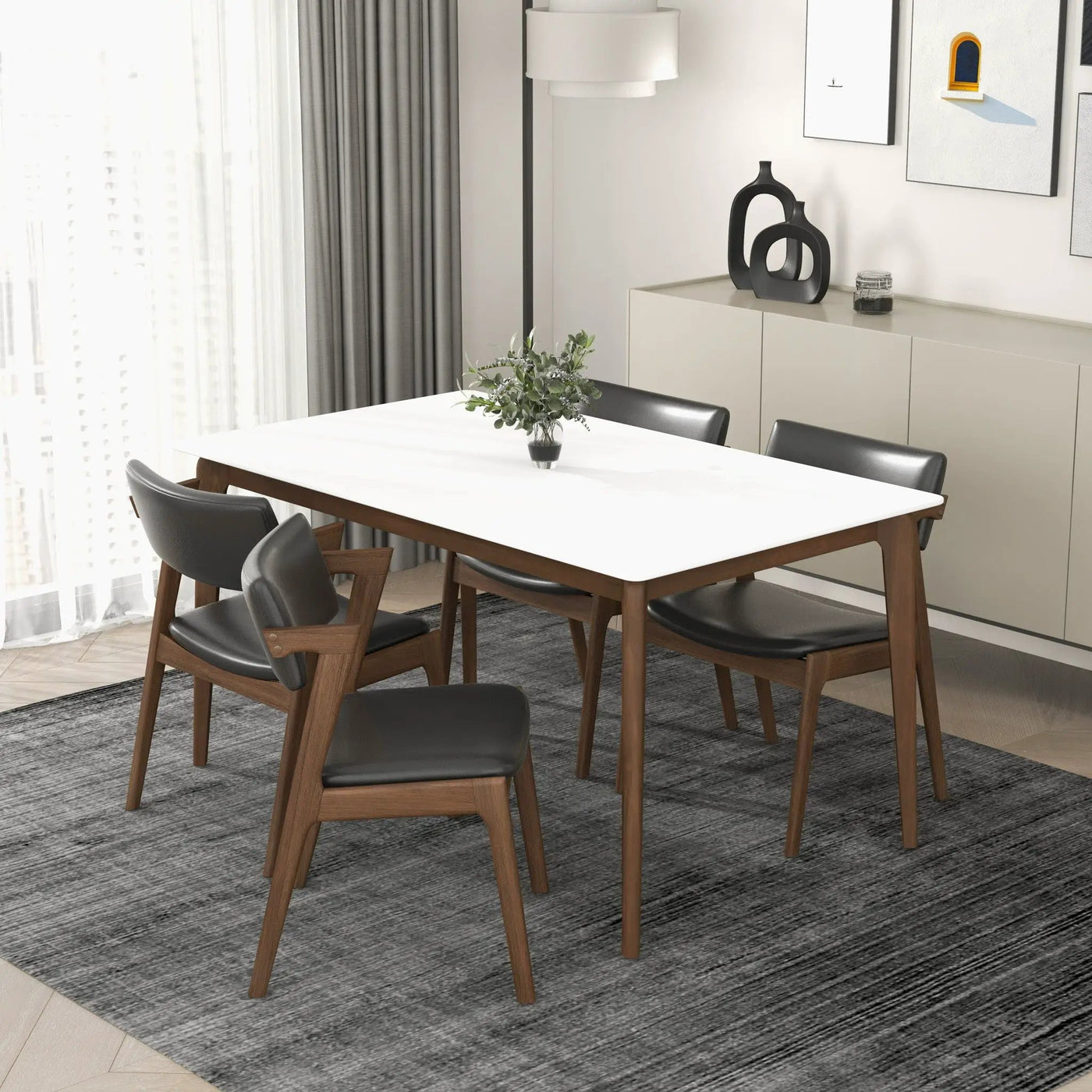 Edwin - Mid-Century Modern Dining Chair (Set of 2) by Unique Piece Furniture