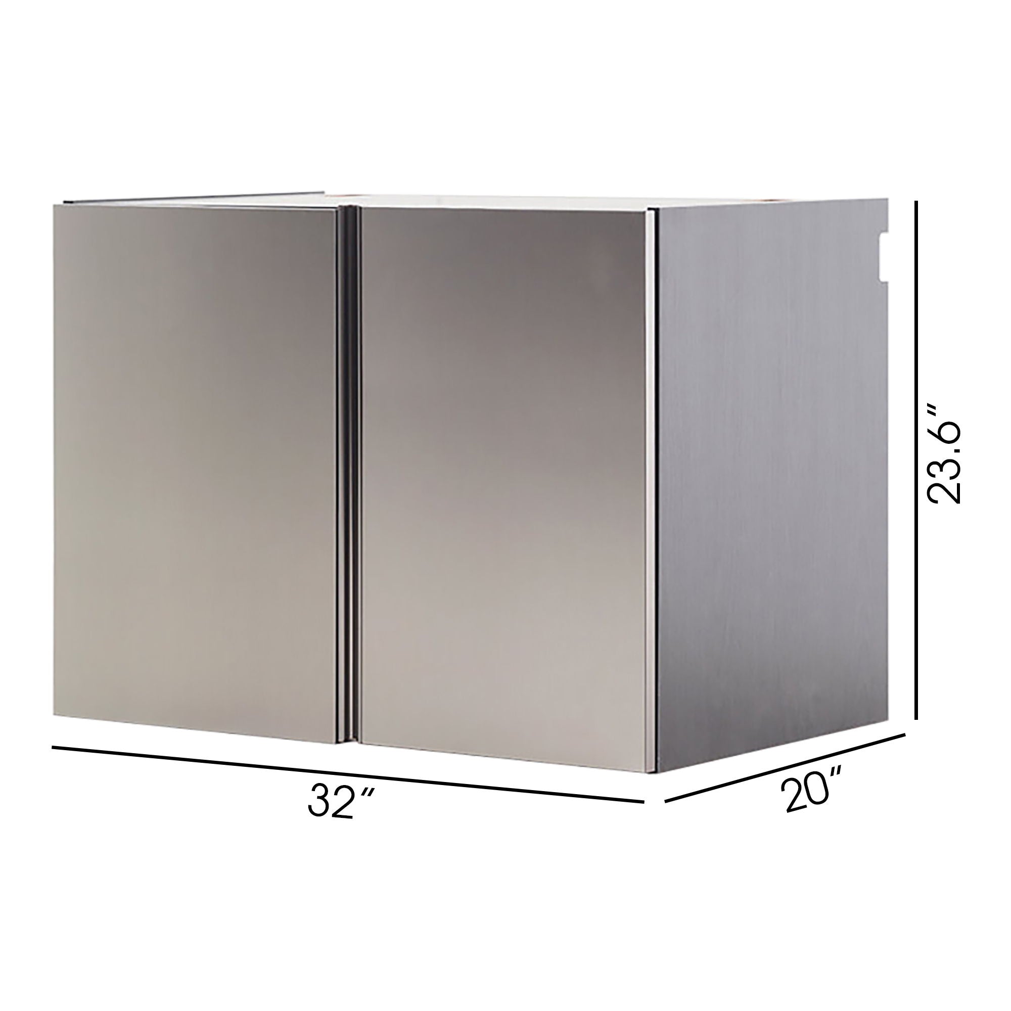 Nova Series - Door Wall Mounted Garage Cabinet, Soft Closing - Dark Gray by HouseOfZazla