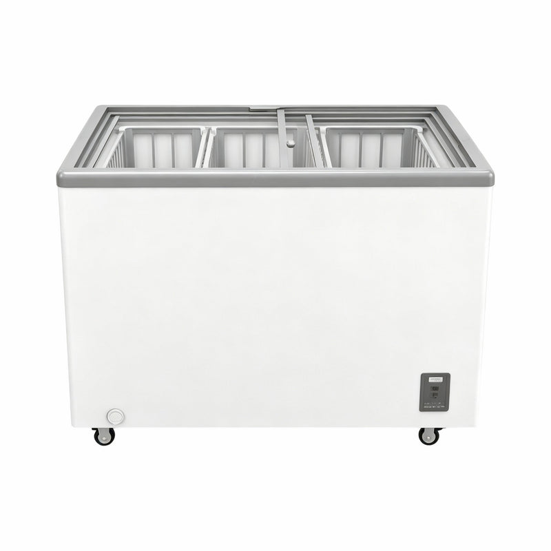 7.0 Cu.Ft Commercial Display Chest Freezer with Inverter Technology - Glass