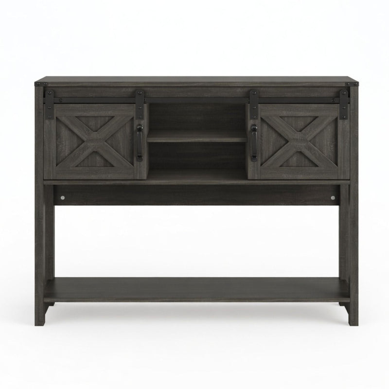Farmhouse Entryway Table With Sliding Barn Door by HouseOfZazla