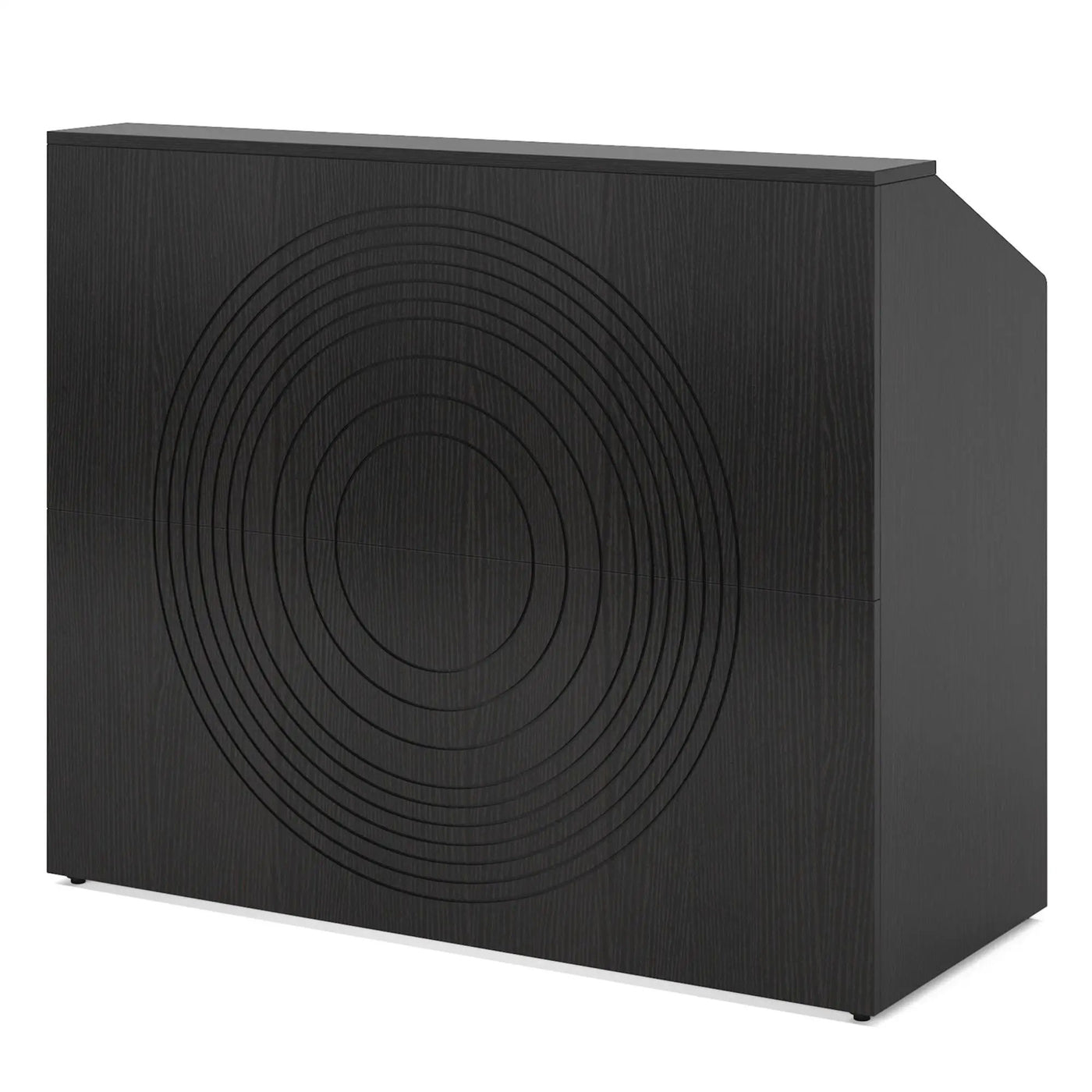 Modern Reception Desk, Front Desk Table With Cable Grommet & Privacy Panels by HouseOfZazla