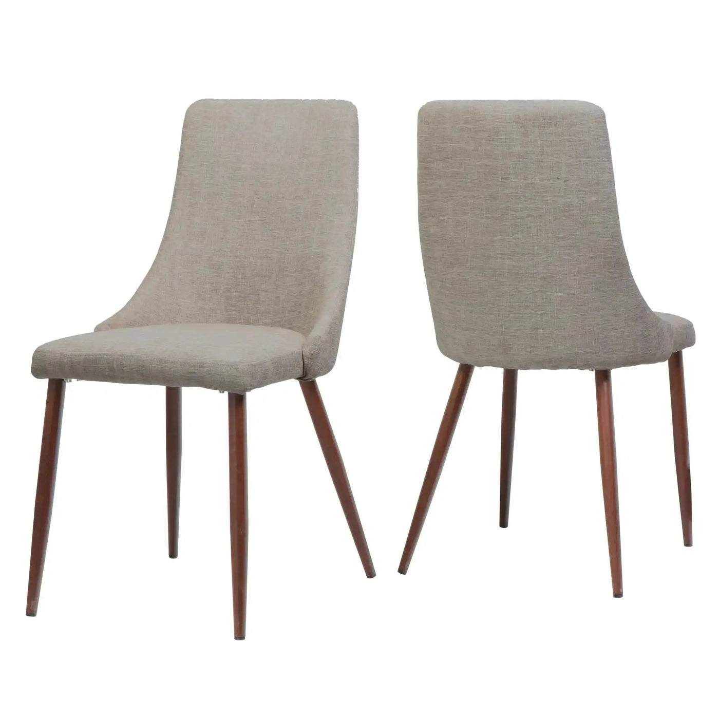 Mid Century Modern Fabric Armless Dining Chair by HouseOfZazla