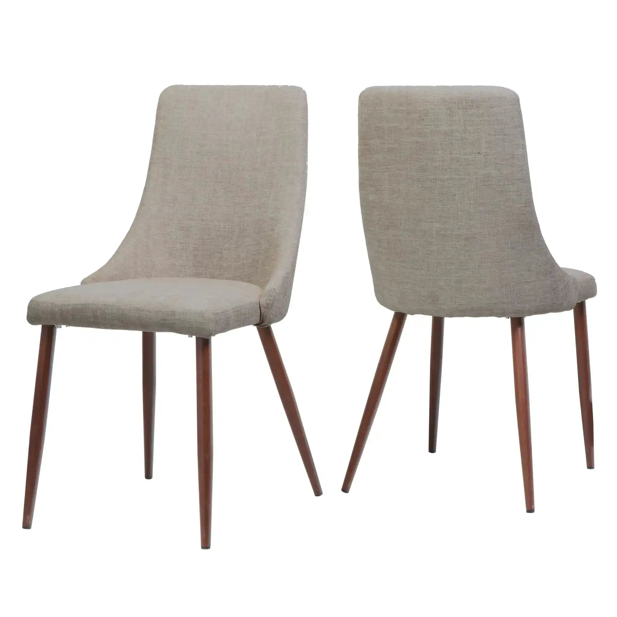 Mid Century Modern Fabric Armless Dining Chair by HouseOfZazla