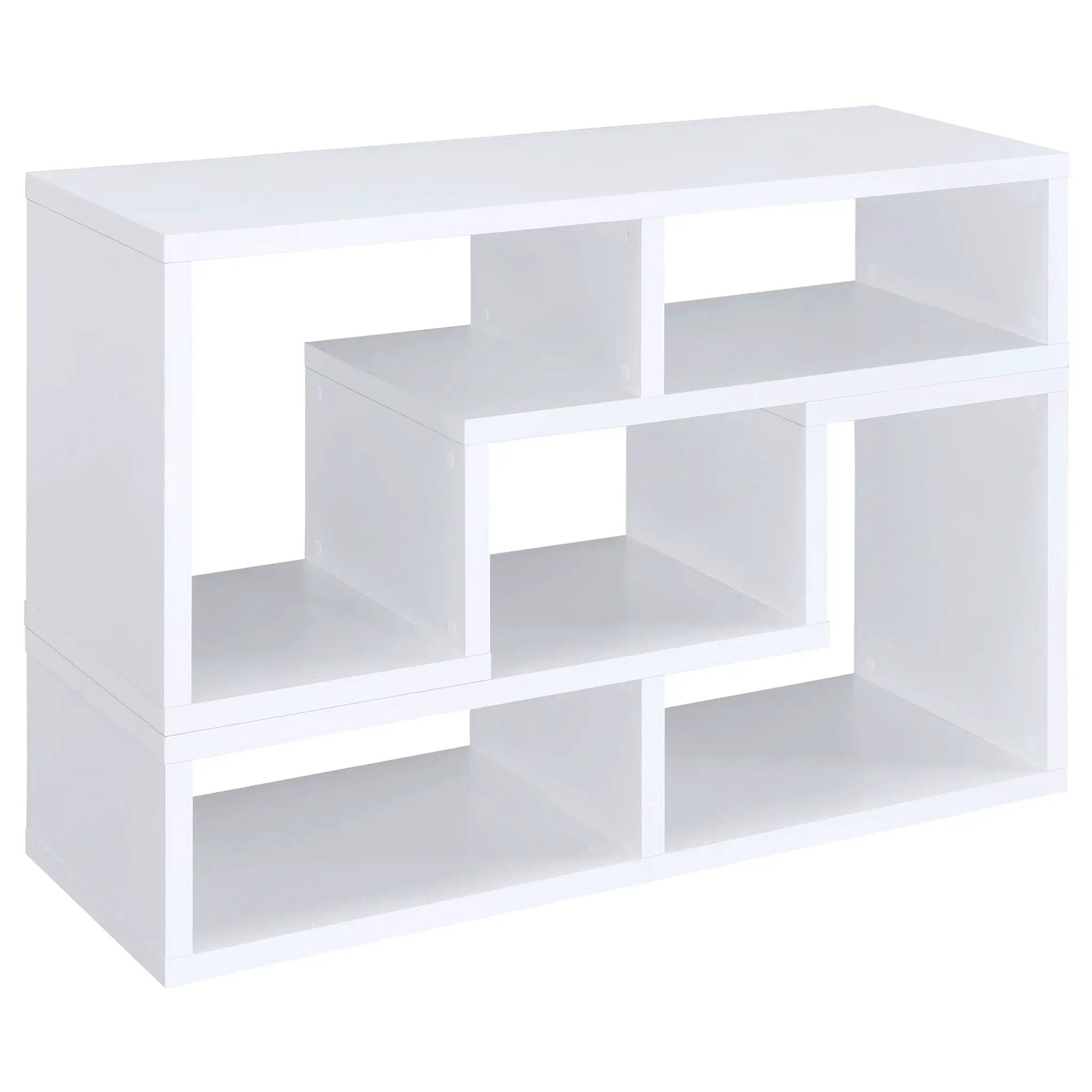 Velma Multipurpose TV Stand and Bookshelf White by Unique Piece Furniture