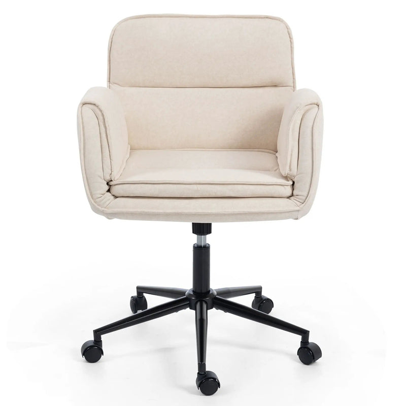 Criss Cross Swivel Desk Chair With Adjustable Armrests & Wheels For Home Office by HouseOfZazla