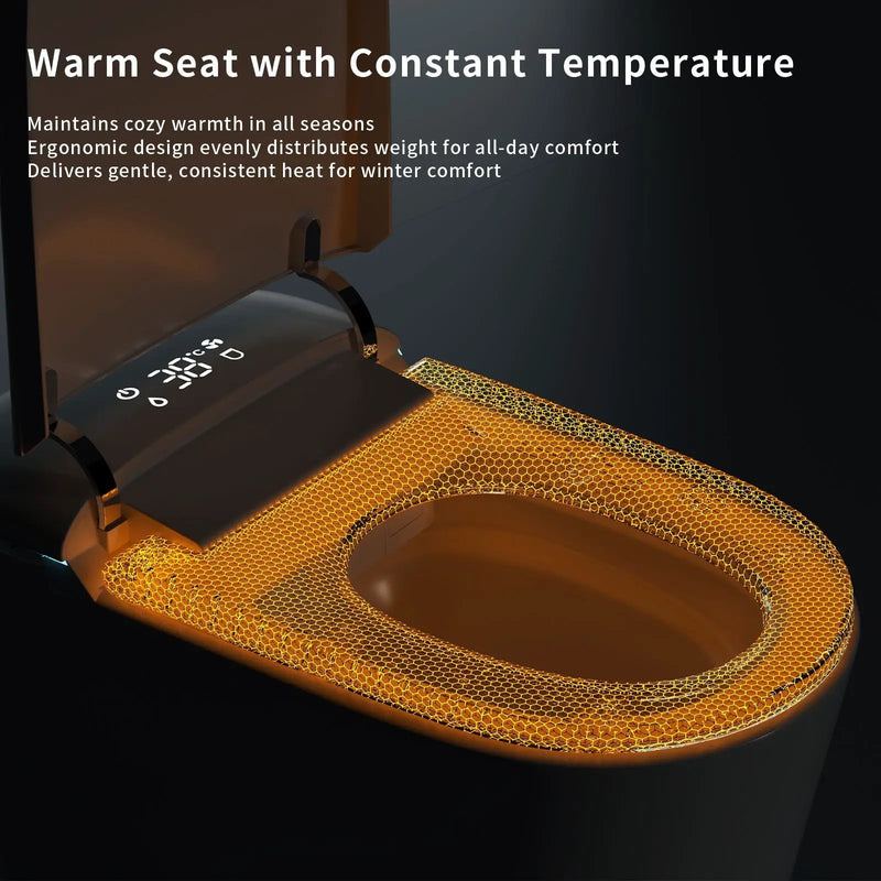 E40 Smart Toilet with Built-In Bidet and Advanced Features by HouseOfZazla