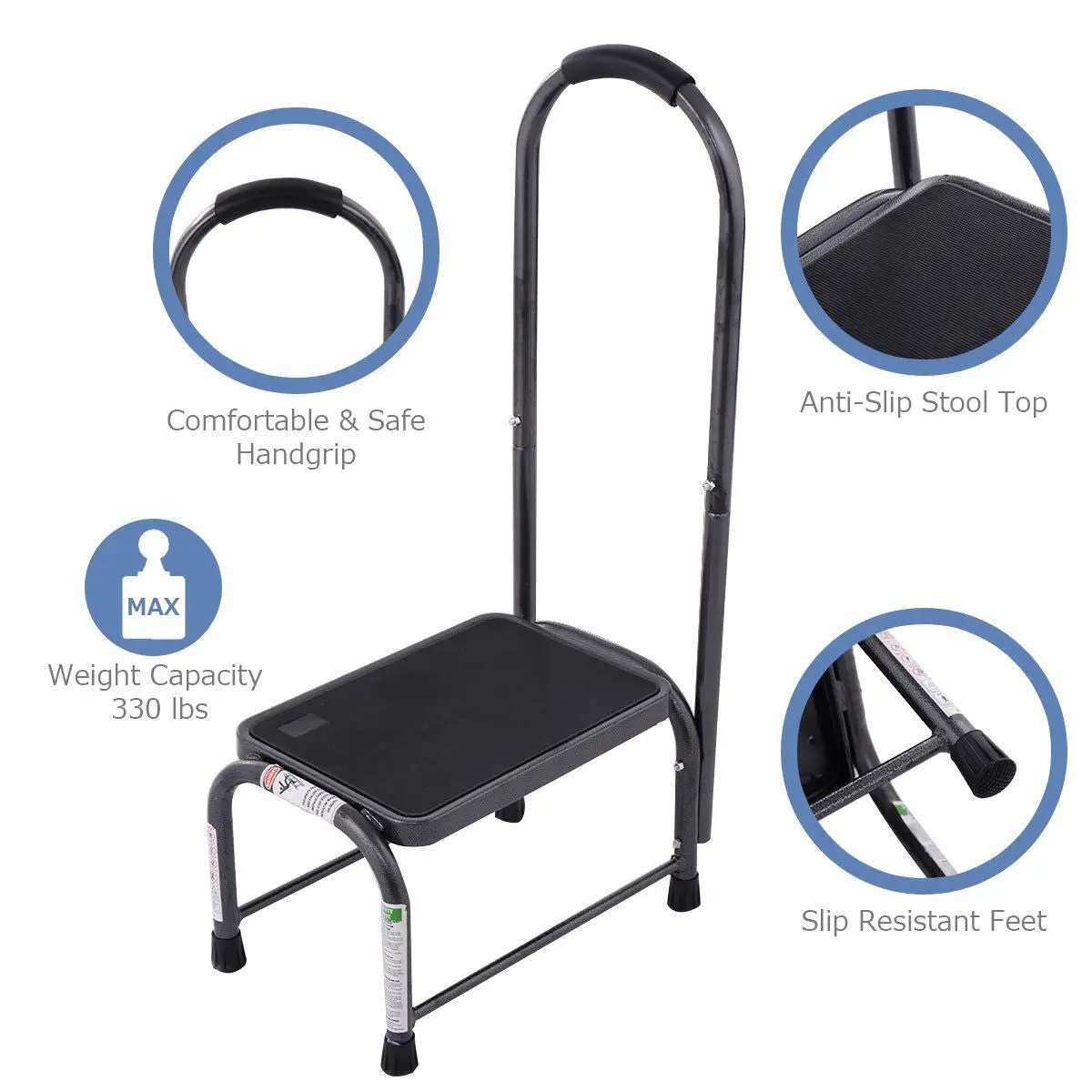 330 lbs Non-Slip Heavy Duty Step Stool by DirectDeals
