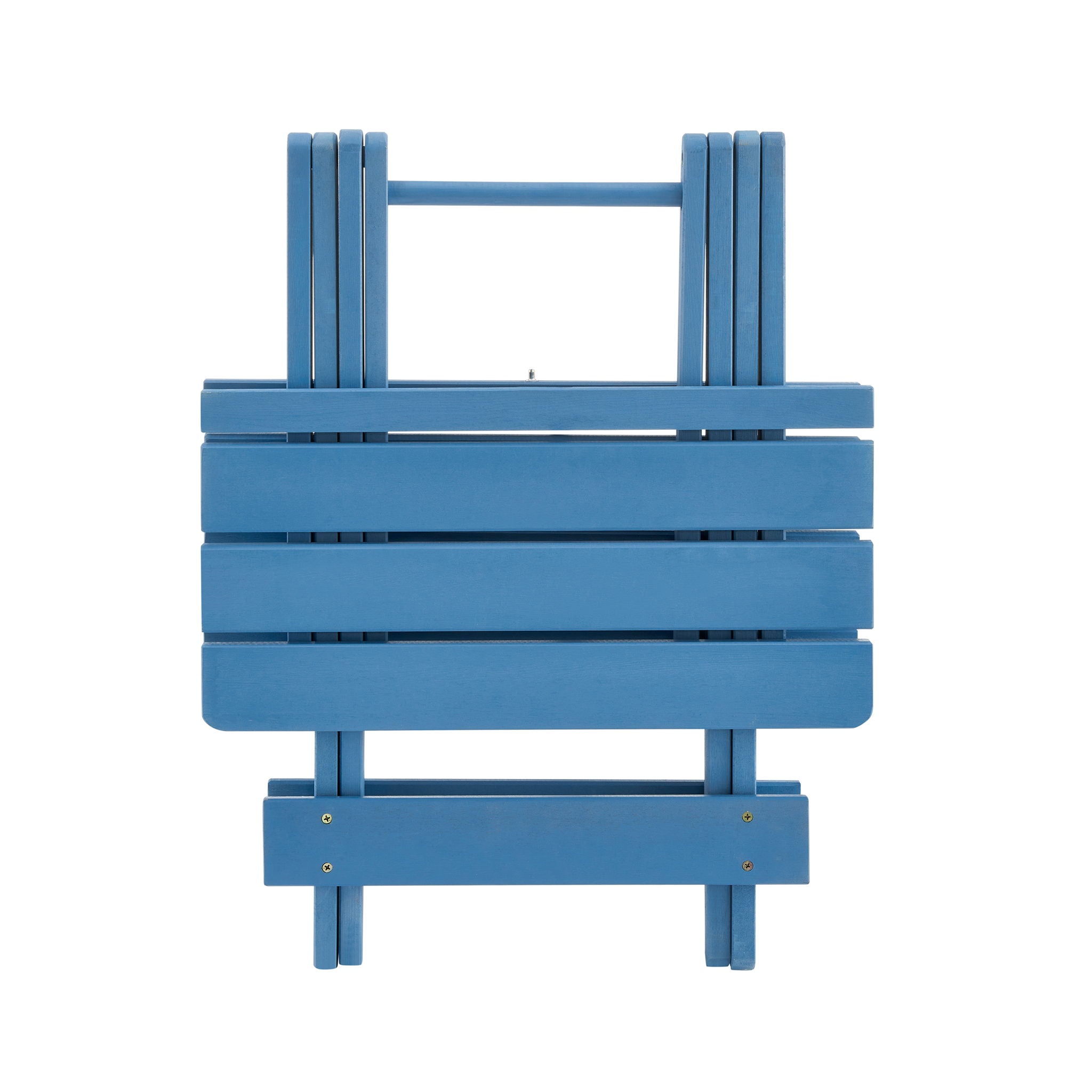 Folding Square Table For Backyard - Blue by HouseOfZazla