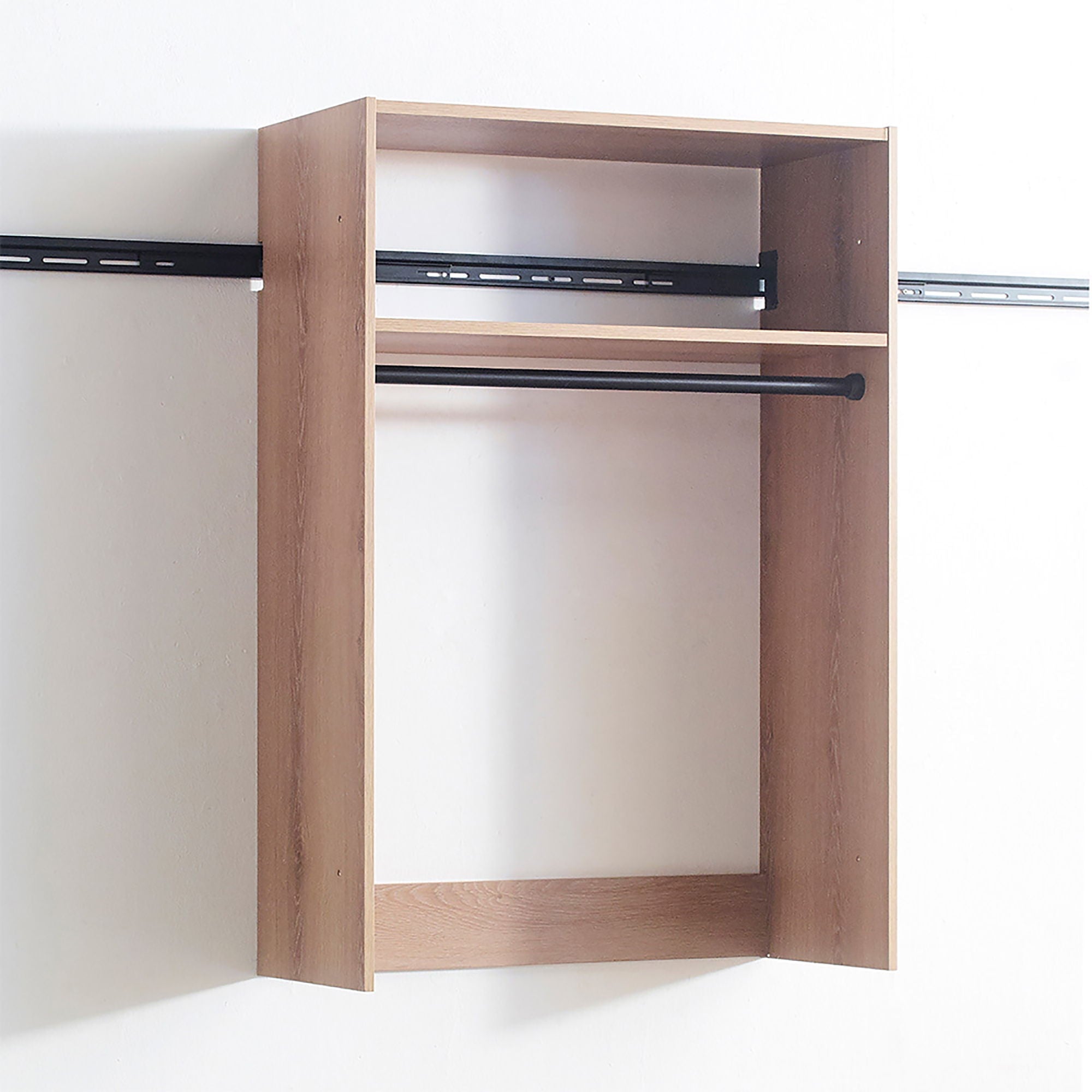 Devi - Wall Mounted Wood Closet System & Modular Design by HouseOfZazla