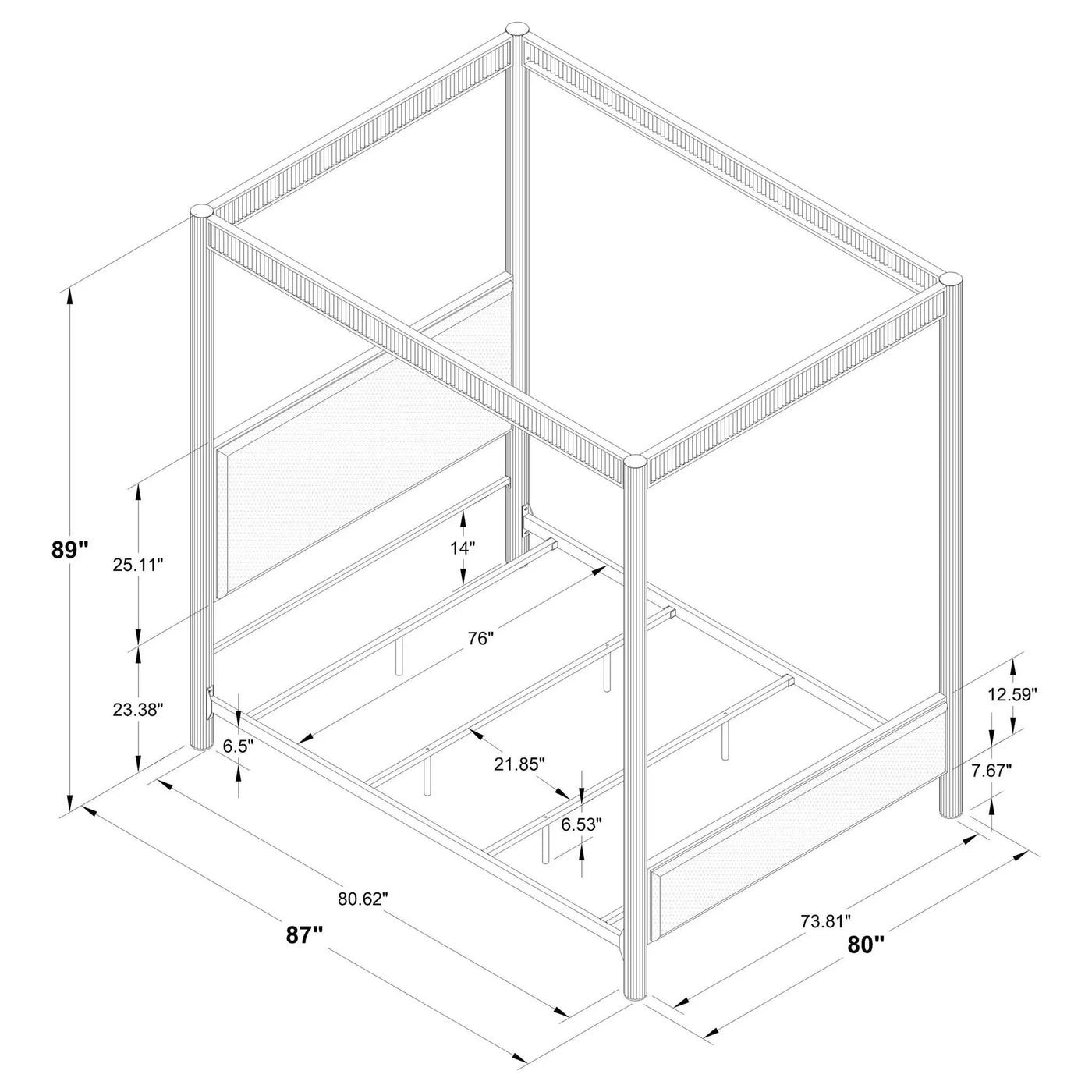 Tova - Canopy Bed by HouseOfZazla