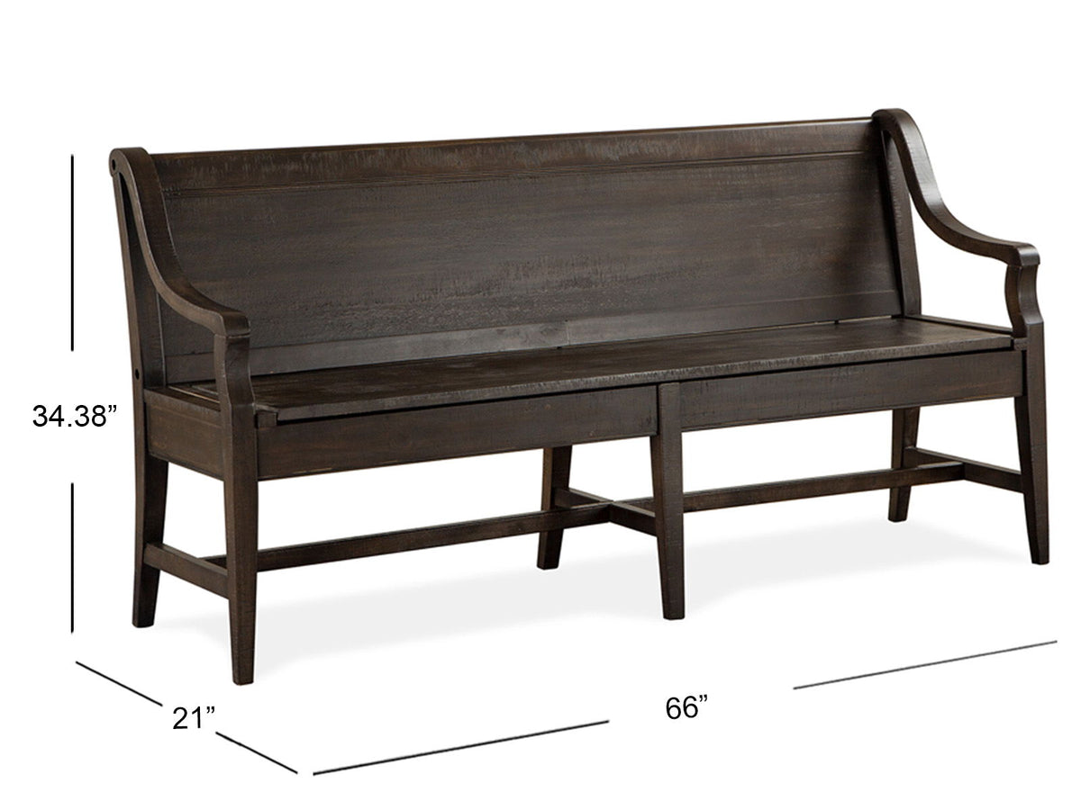 Westley Falls - Bench With Back - Graphite, photo 7 of 7