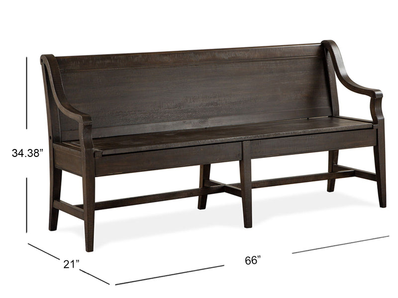Westley Falls - Bench With Back - Graphite, photo 7 of 7