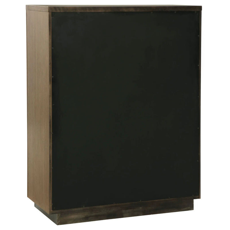 Moraga - 5 Drawer Chest Of Drawers - Ash Brown by HouseOfZazla