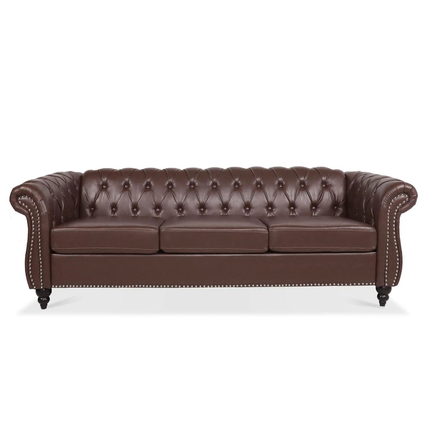 Rolled Arm Chesterfield 3 Seater Sofa by Unique Piece Furniture