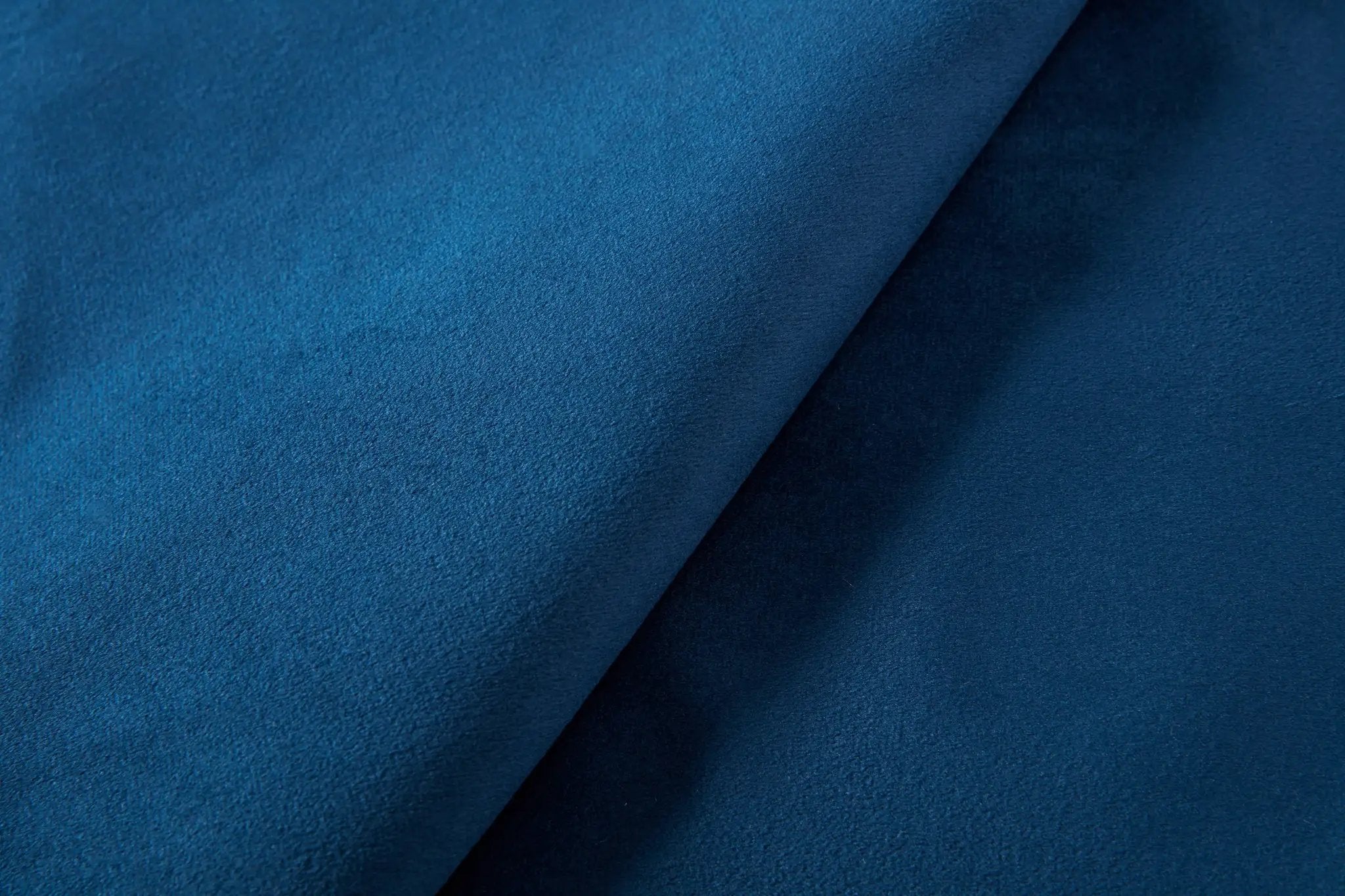 Peyton Upholstered Queen Bed with 54' High Headboard and Traditional Buttoned Tufting in Blue Velvet by BLAKHOM