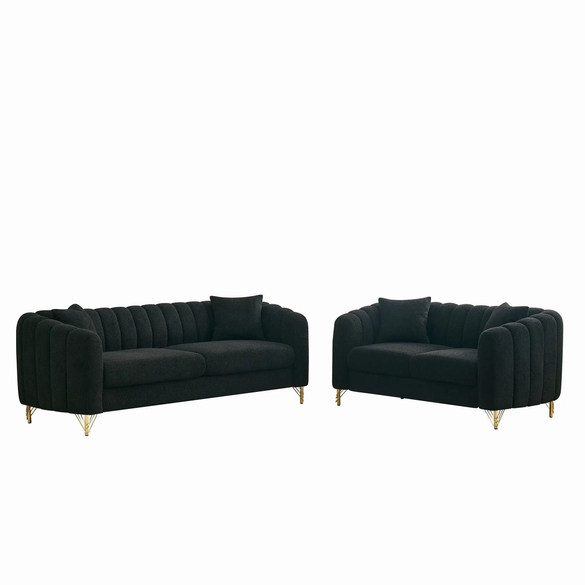 Oversized Sofa, Deep Tufted Couch by Unique Piece Furniture