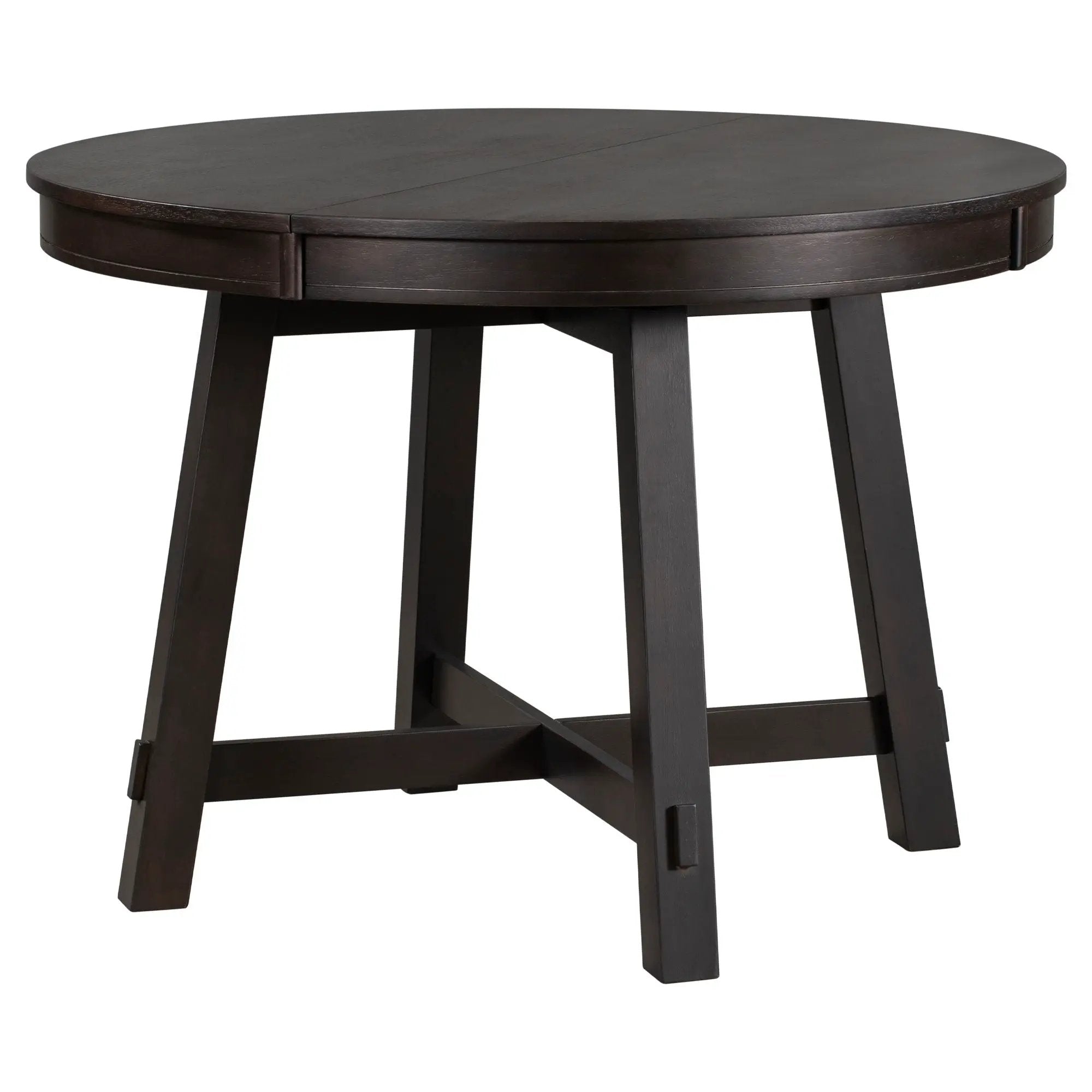 Gia - Round Extendable Dining Table With 16" Leaf Wood by Unique Piece Furniture