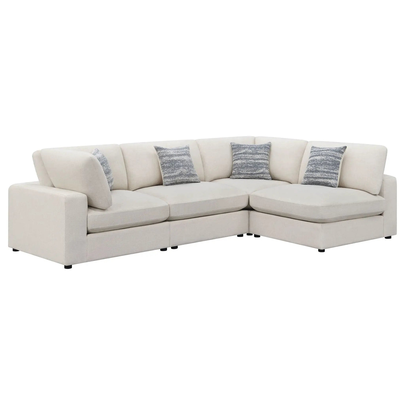 Rhette - Upholstered Sectional With Reversible Cushions by HouseOfZazla