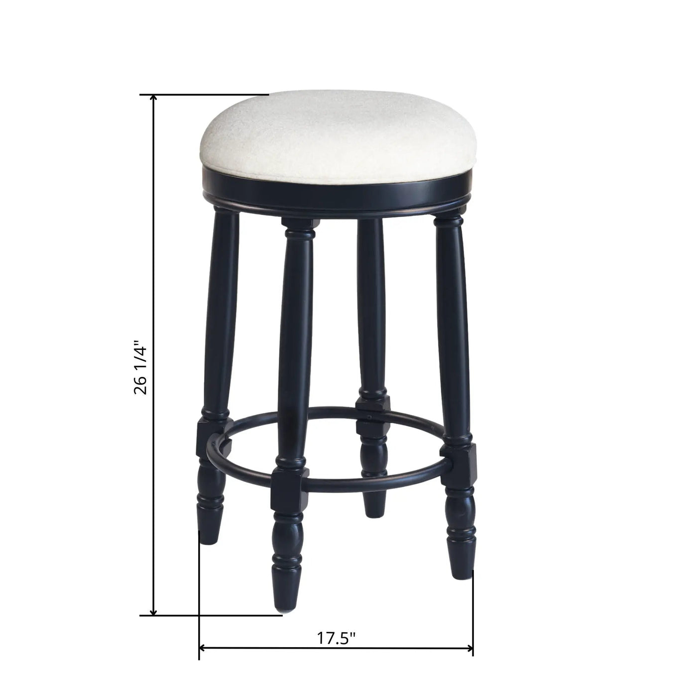 360° Swivel Wooden Barstools With Upholstered Seat, Counter Height (Set of 2) by HouseOfZazla