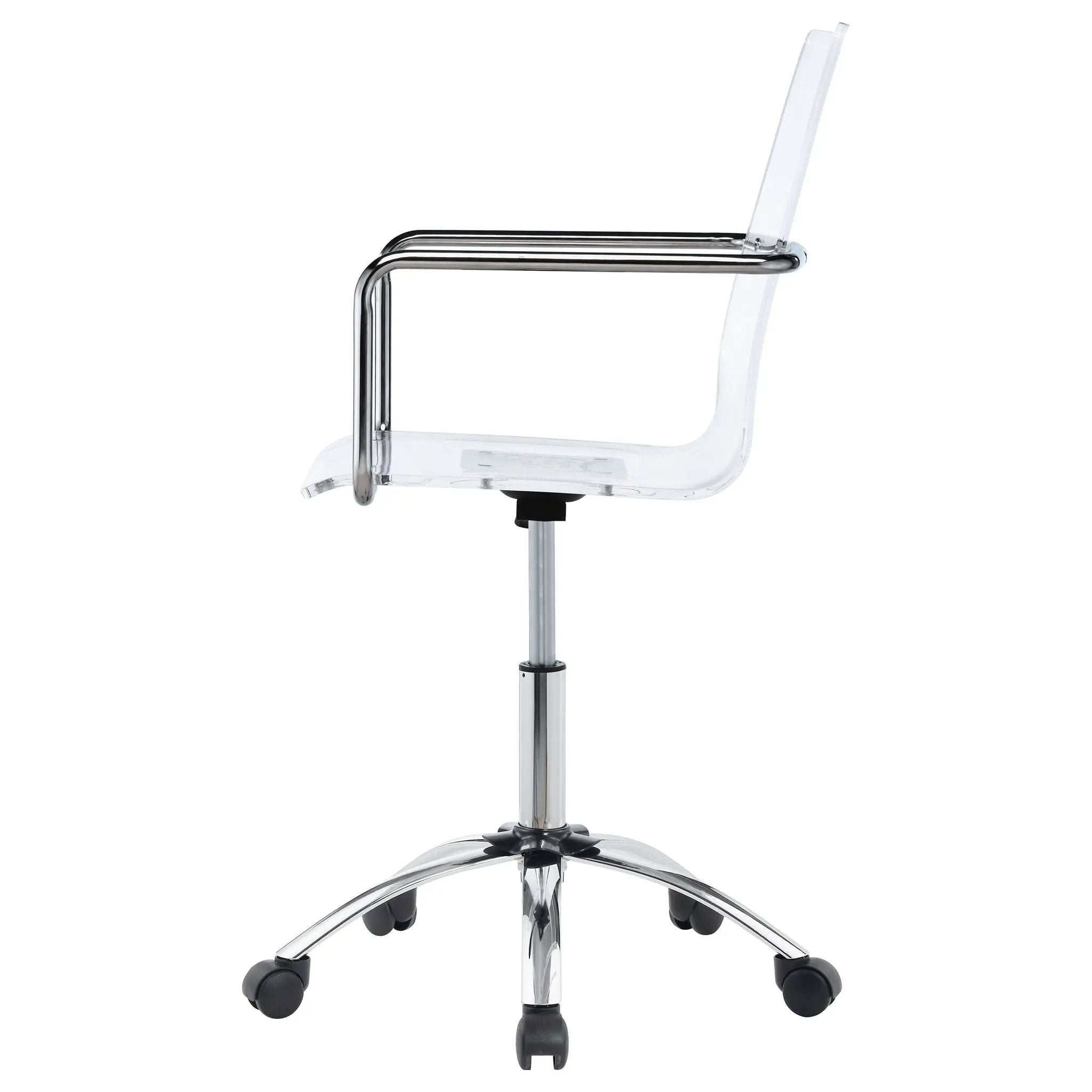 Amaturo Acrylic Adjustable Home Office Desk Chair Clear by Unique Piece Furniture