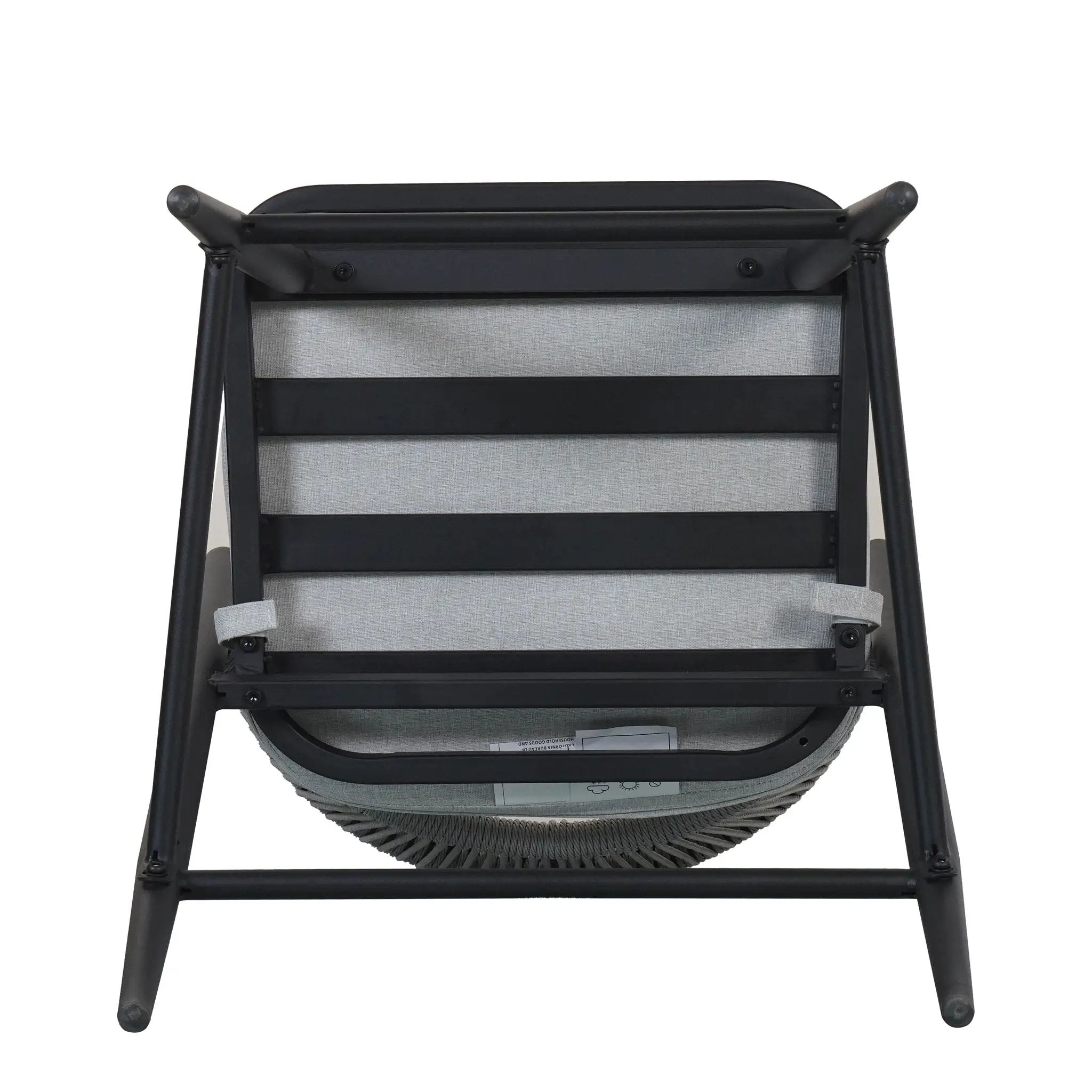 Outdoor 26" Counter Height Metal Frame Counter Stools With Scallop Shaped Backrest & Water Resistant Cushions by HouseOfZazla