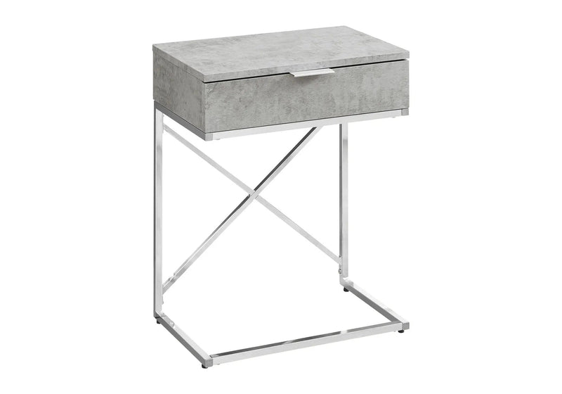 Accent Side Table with Storage Drawer, Spacious Tabletop, Contemporary Design by HouseOfZazla