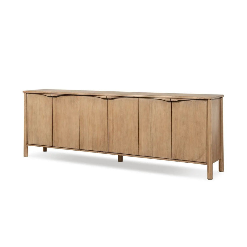 Nolan - 6 Door Sideboard - Brown by HouseOfZazla