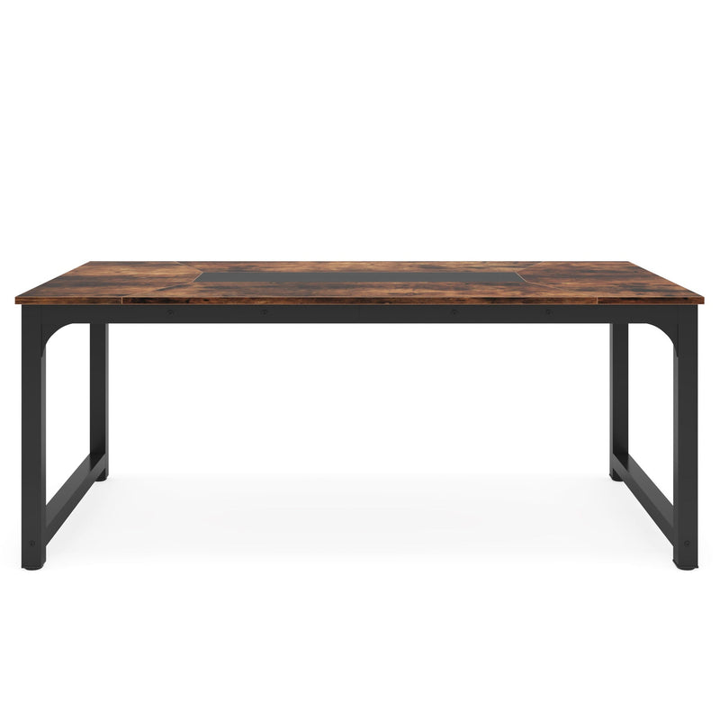 Rectangular Kitchen & Dining Room Table - Brown / Black