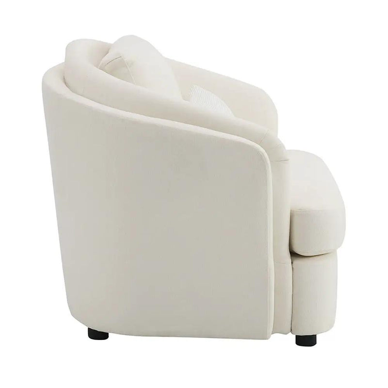 Mariko - Chair With Pillow - Beige Linen by Unique Piece Furniture
