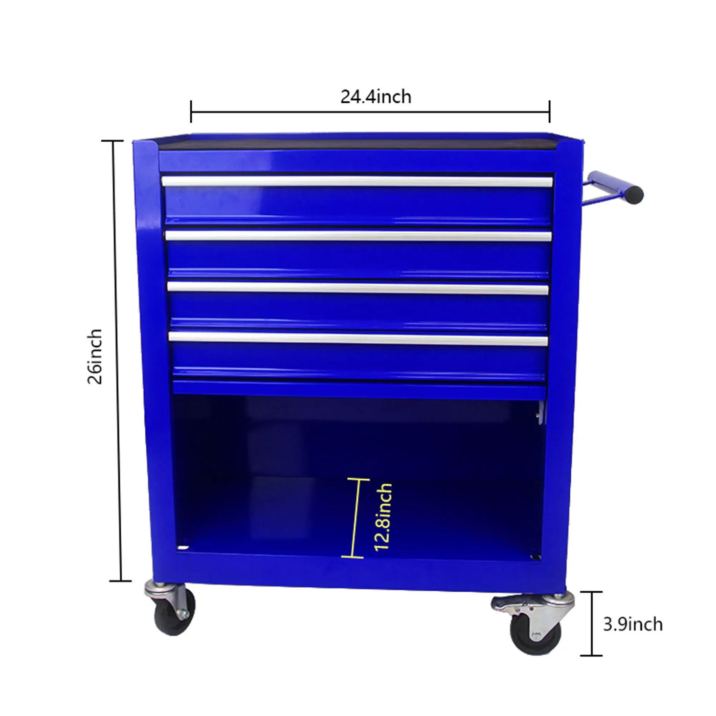 4 Drawers Multifunctional Tool Cart With Wheels by HouseOfZazla