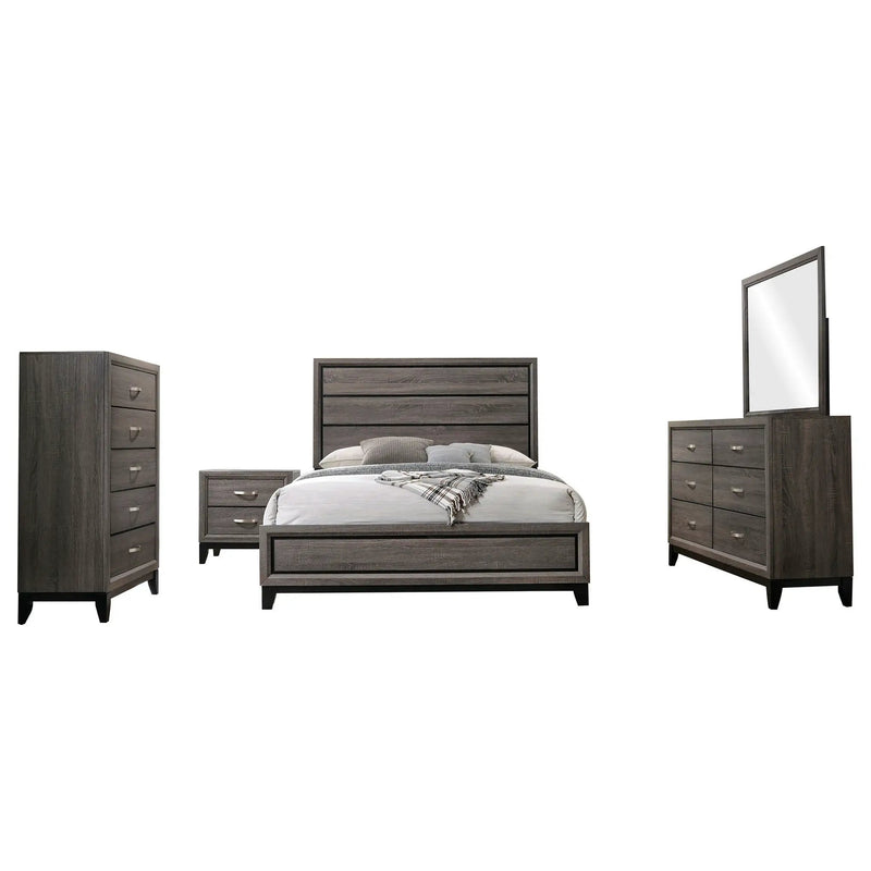 Watson Five-piece California King Bedroom Set Grey Oak by Unique Piece Furniture