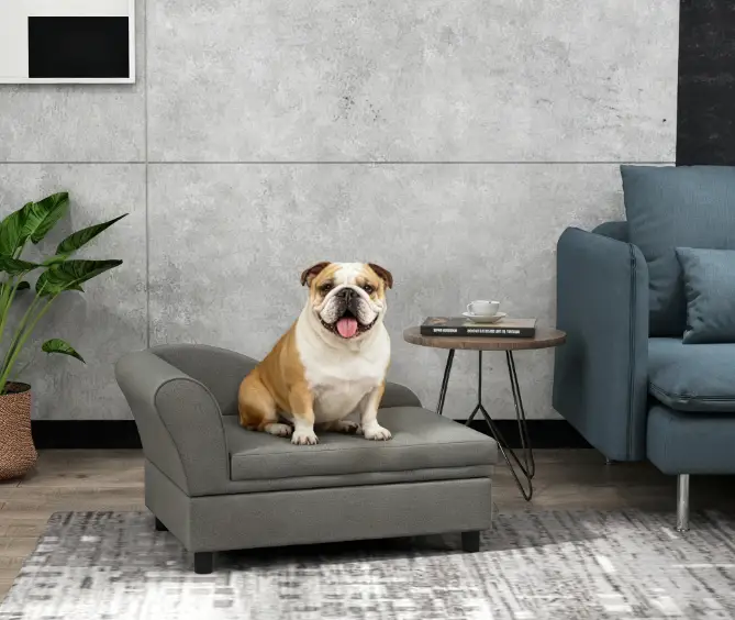 Pet Sofa Dog Sofa for Small Dogs with Storage by HouseOfZazla